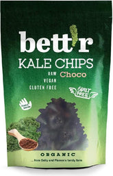 Chips de col rizada con cacao sin gluten BIO 30 g BETTR